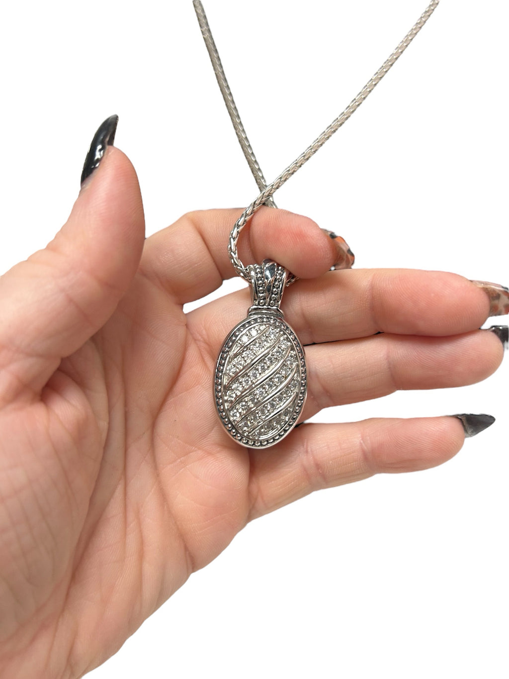 JOHN MEDEIROS SPARKLING SEAS PAVE NECKLACE