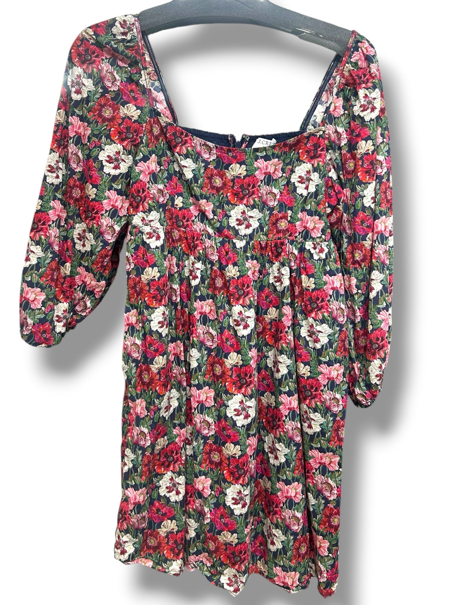 JCREW LIBERTY FABRIC AMELIE PUFF SLEEVE MINI DRESS SIZE 6
