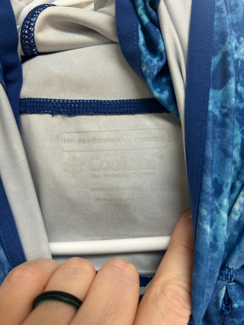 COOLIBAR MEN'S UPF 50+ SUN PROTECTION FISHING T-SHIRT SIZE MEDIUM