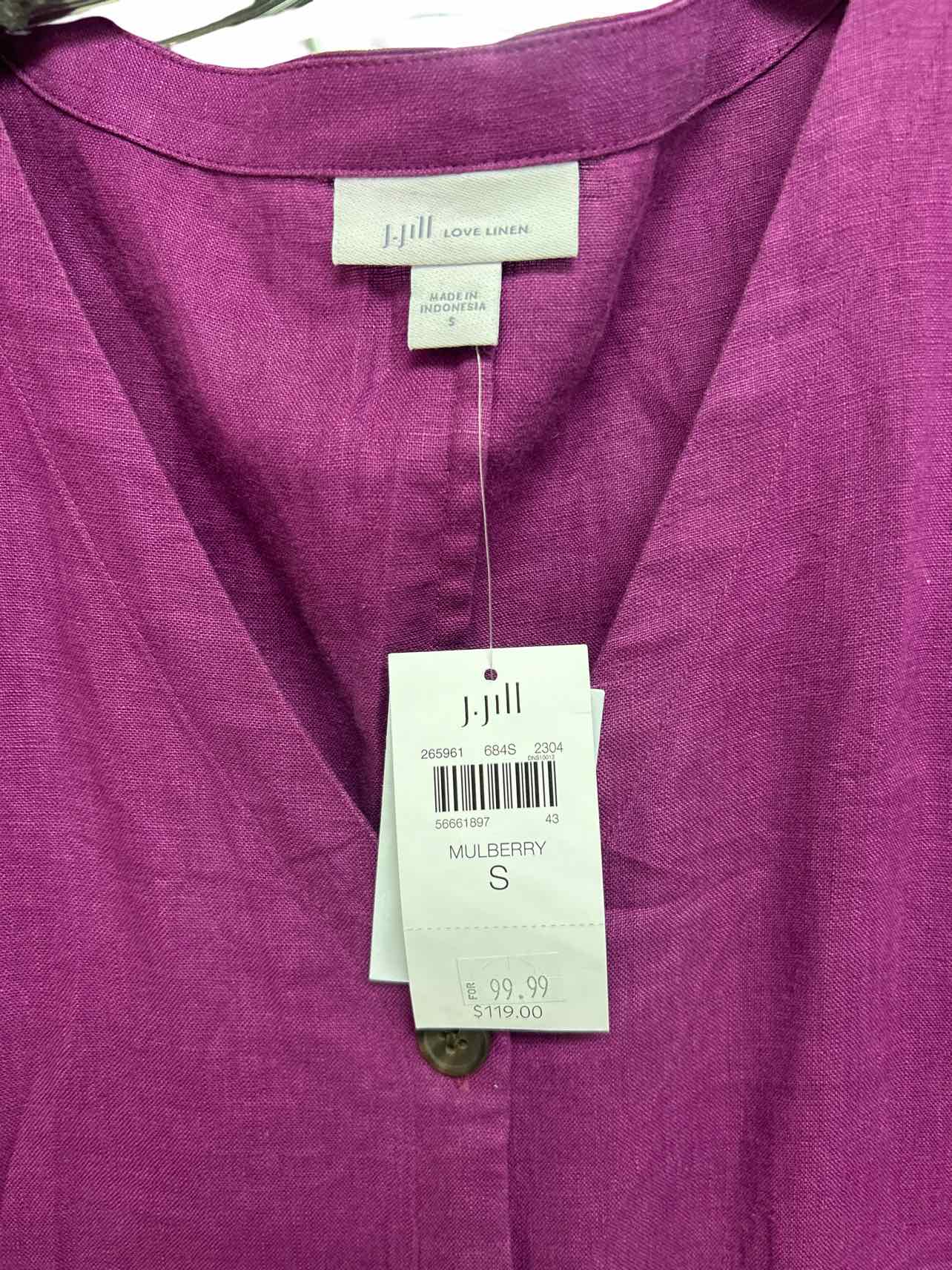 JJILL NWT LINEN BUTTON FRONT MAXI DRESS SIZE: S