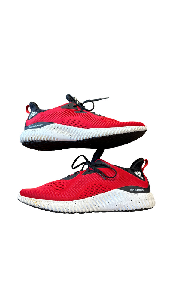 ADIDAS MENS ALPHABOUNCE 1 RUNNING SHOES IN RED SIZE 14