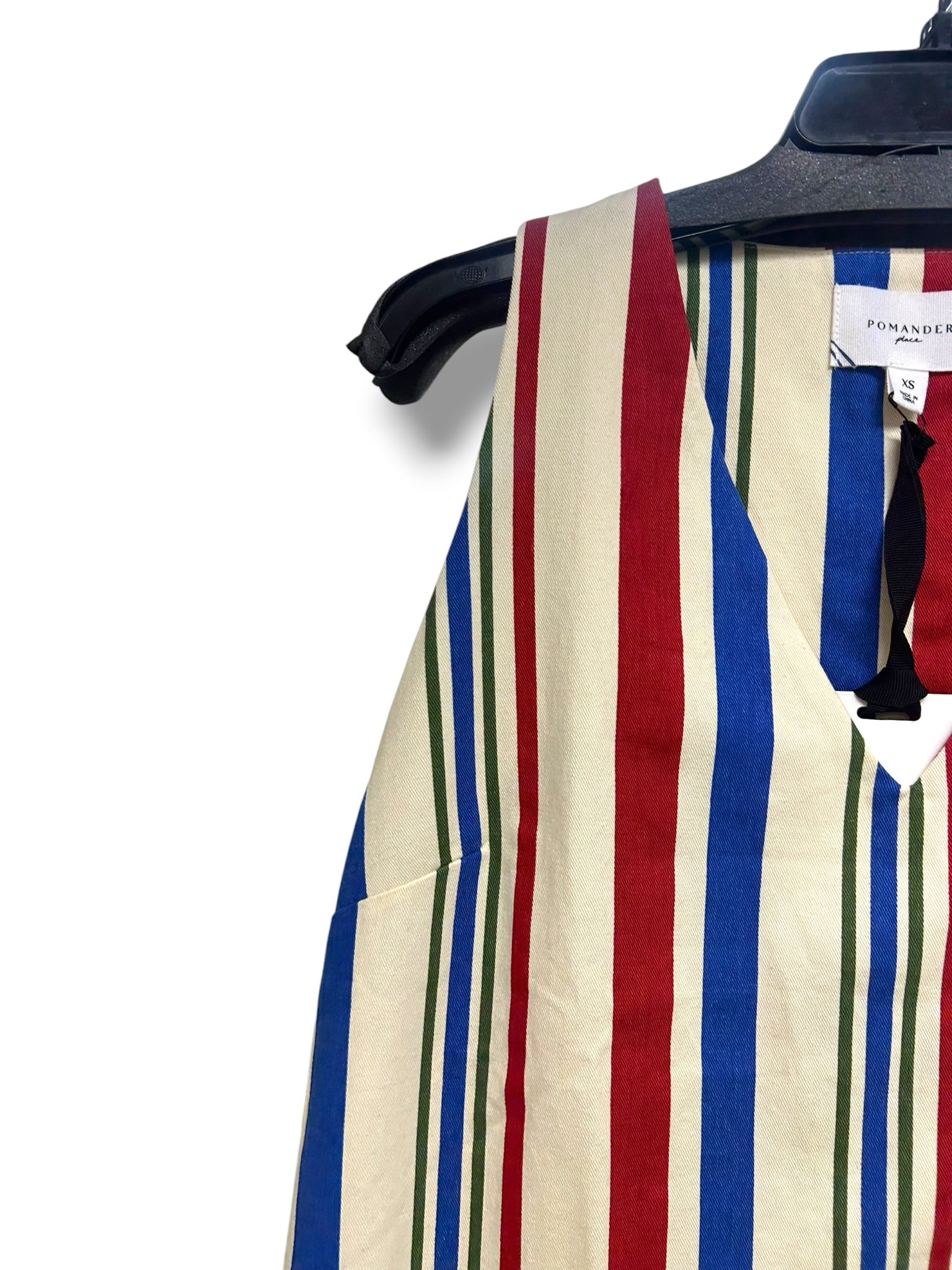 NWT POMANDER PLACE AMERICANA STRIPE KIRA MINI TANK DRESS SIZE XS