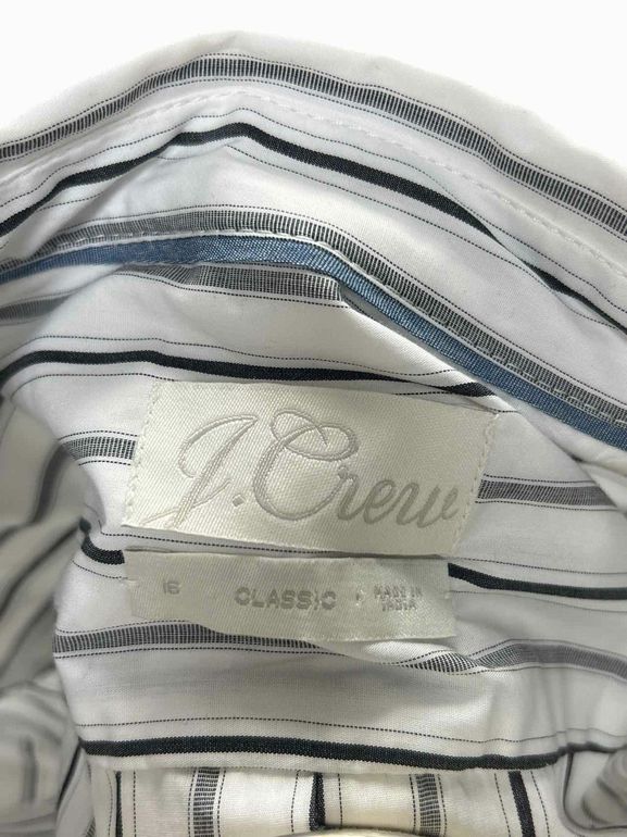 JCREW POPLIN TIE WAIST SHIRT DRESS SIZE: 16