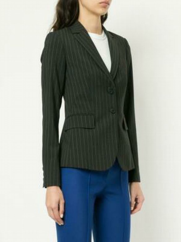 THEORY  CARISSA CLASSIC WOOL BLEND PINSTRIPE BLAZER SIZE: 8