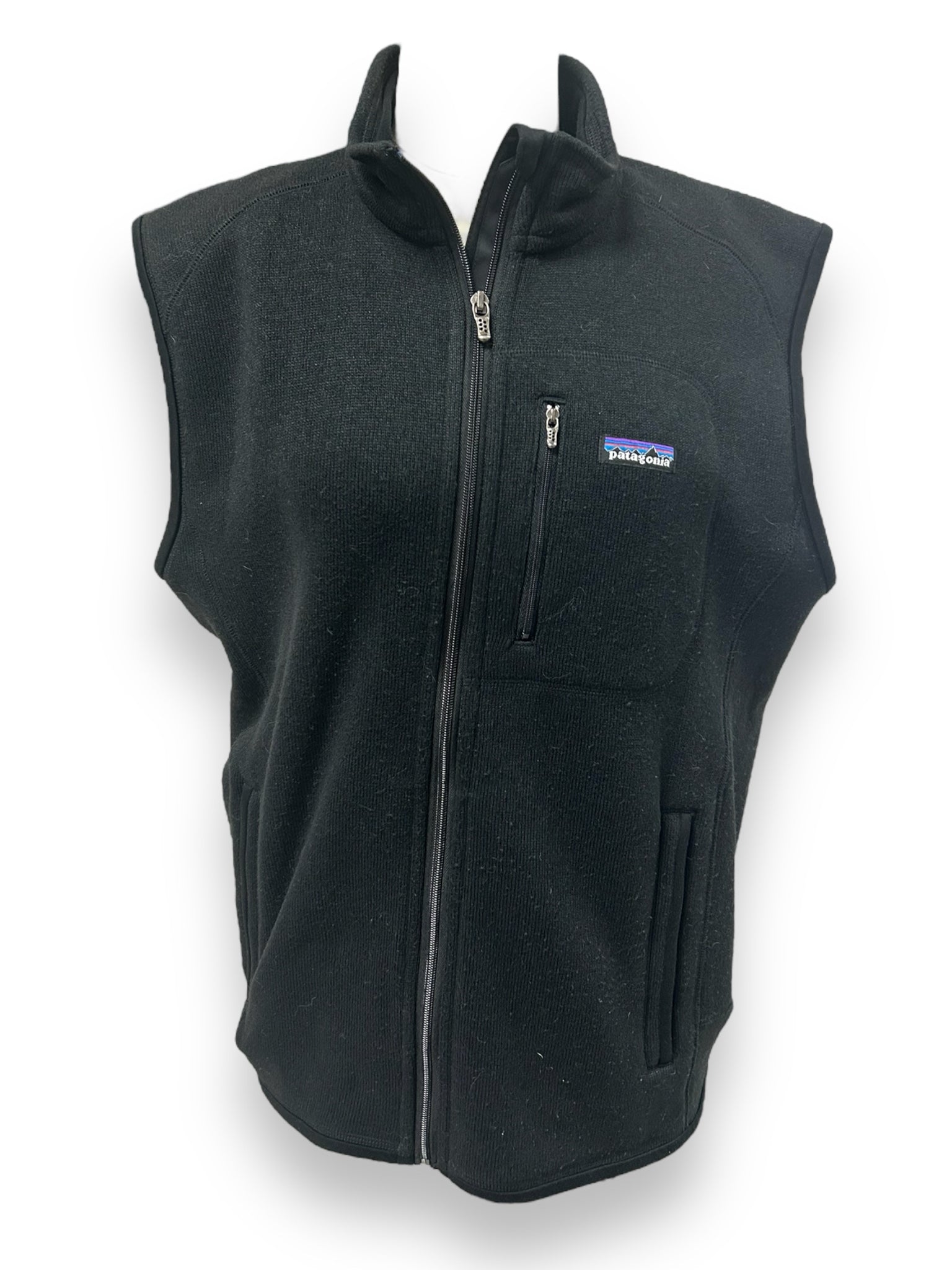 MEN'S PATAGONIA BLACK BETTER SWEATER FLEECE VEST SIZE LARGE