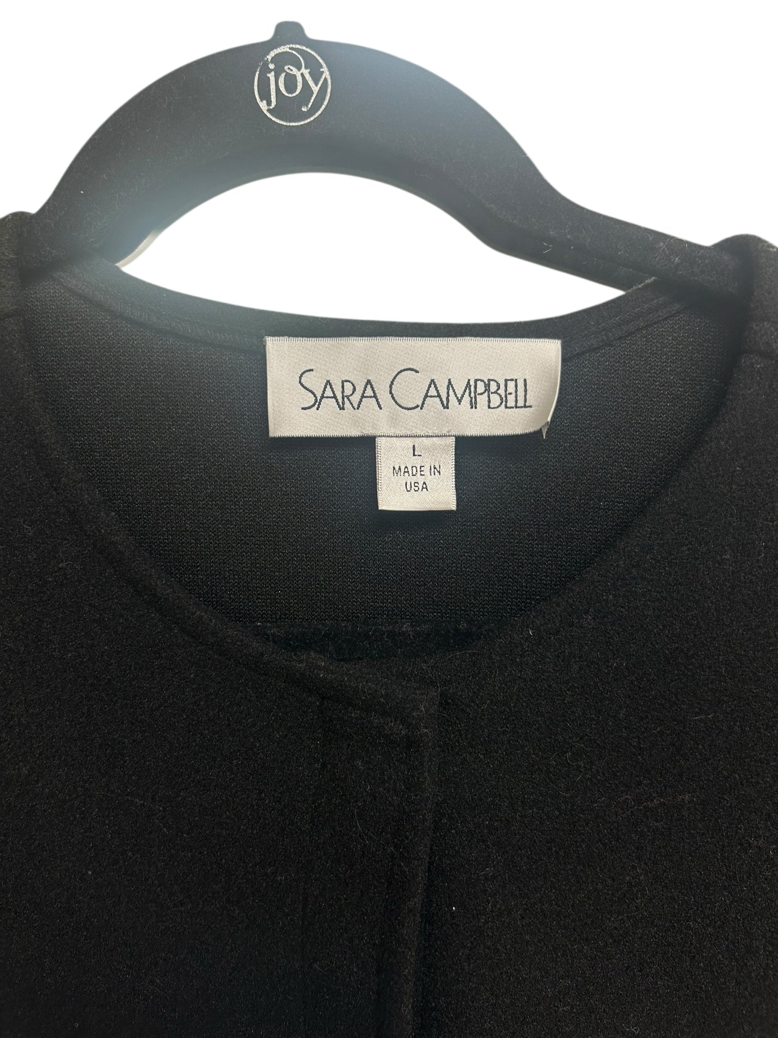 SARA CAMPBELL BOXY SNAP WOOL LIKE  SNAP CROPPED JACKET SIZE XL