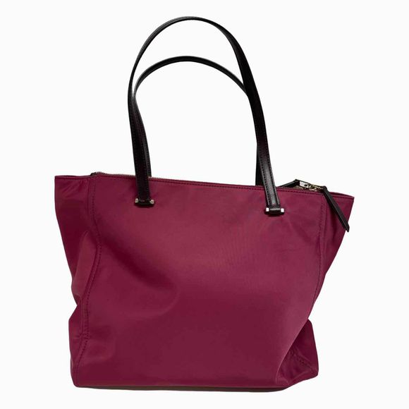 KATE SPADE DOUBLE ZIP NYLON BERRY DAWN TOTE