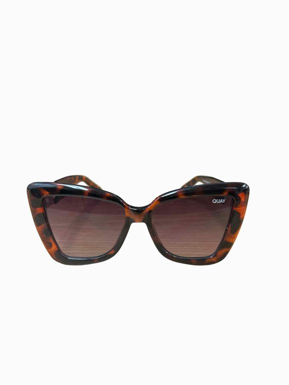 QUAY CHAIN REACTION OVERSIZE TORTOISE SUNGLASSES BROWN