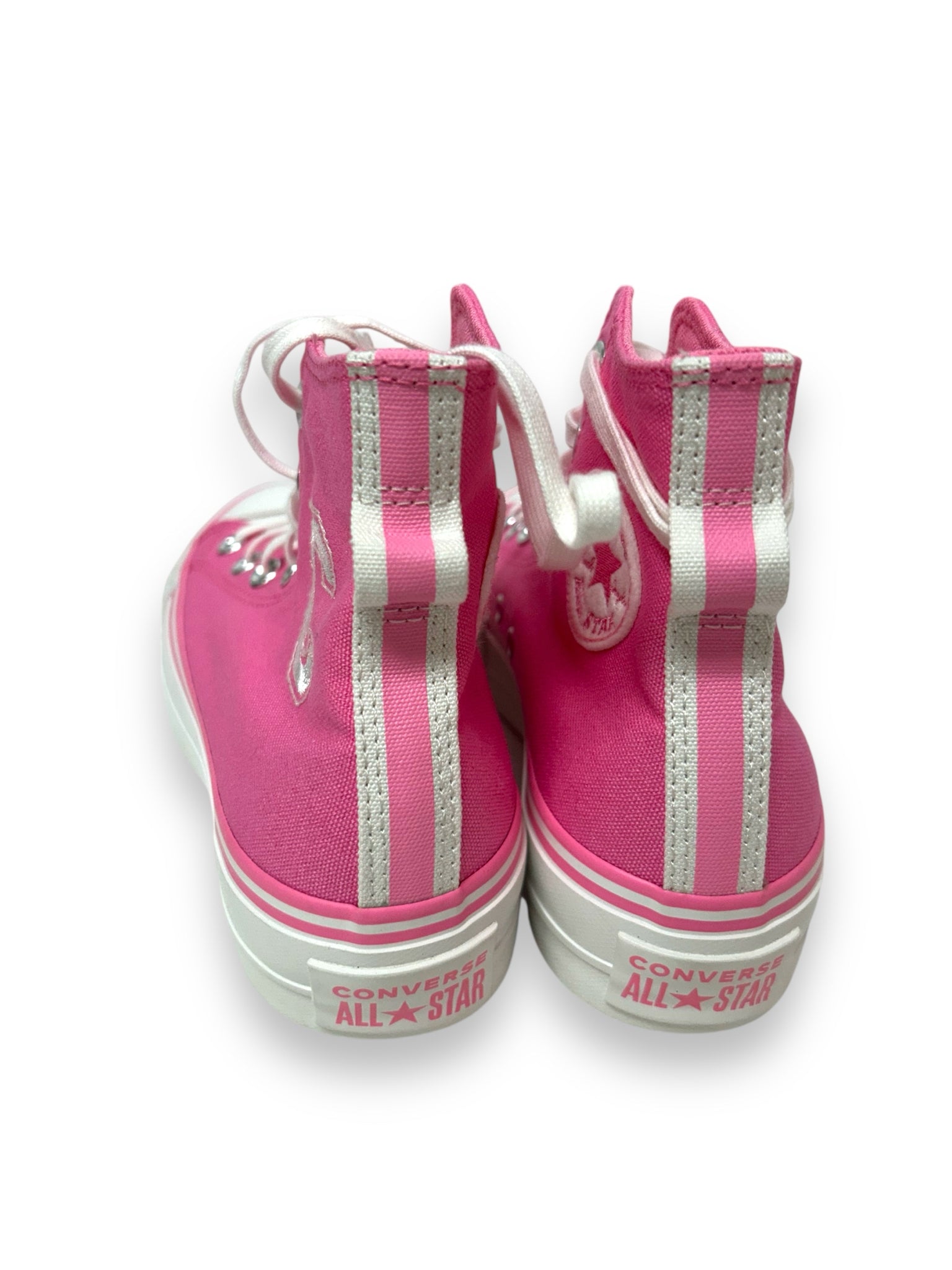CONVERSE NWOB VARSITY PLATFORM BUBBLEGUM PINK PLATFORM SNEAKERS SIZE 6