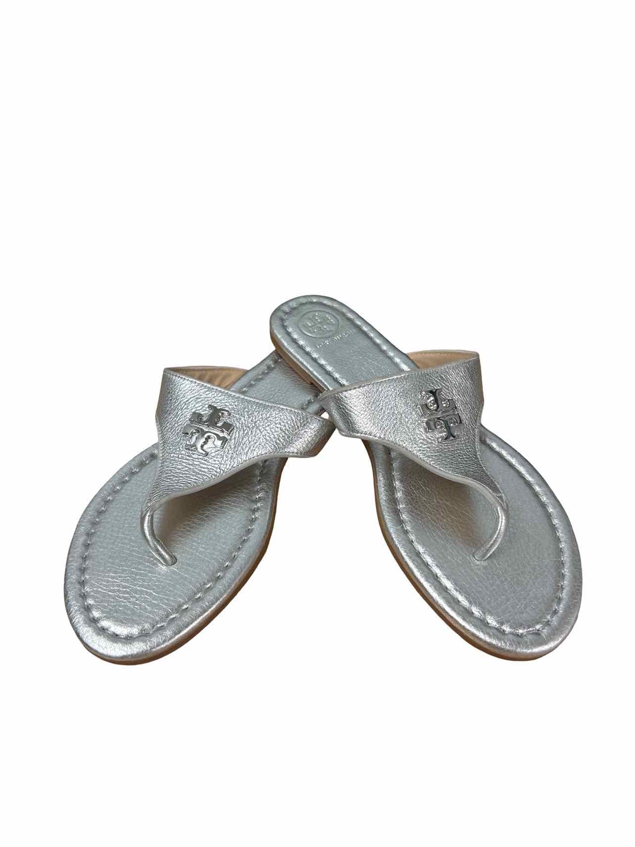 TORY BURCH PEBBLED THONG SANDAL SIZE: 8.5