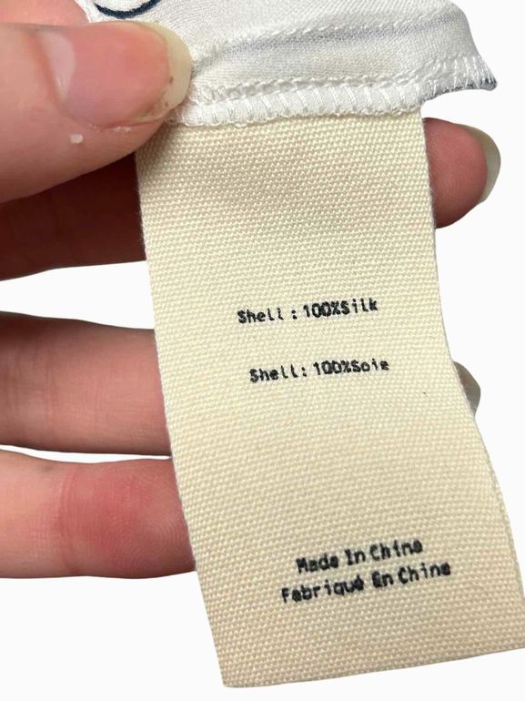 L'AGENCE  NINA STRIPED SILK BLOUSE SIZE: M