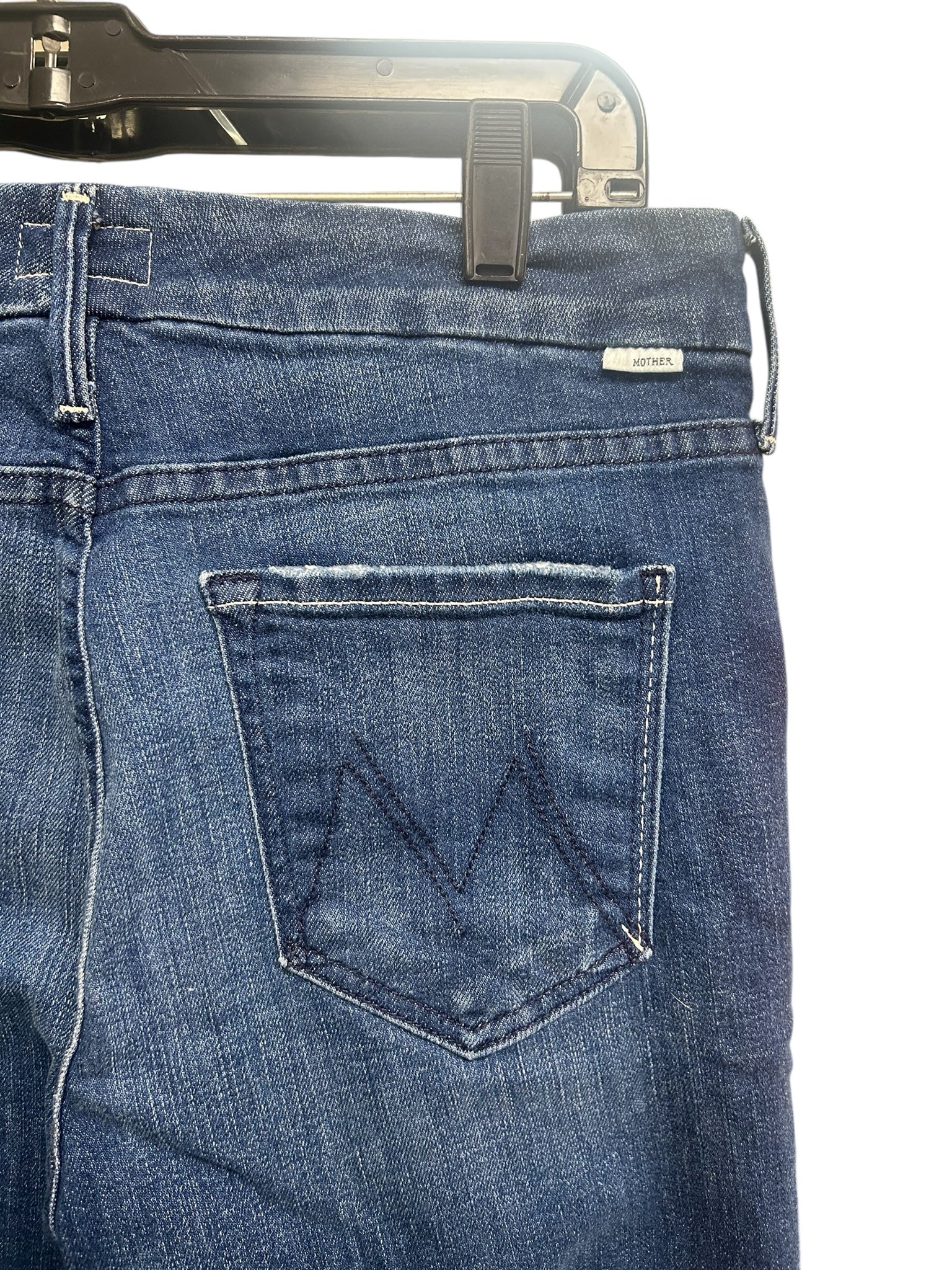 MOTHER THE LOOKER ANKLE FRAY IN BAZAAR WASH SIZE 28