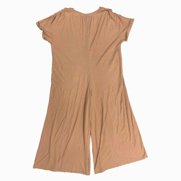 FREE PEOPLE MY GO TO TEXTURED CLAY JUMPSUIT SIZE XL