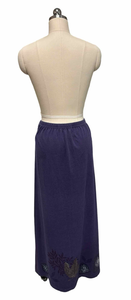 BLUE FISH HAND PAINTED ORGANIC COTTON PURPLE SKIRT SIZE 2