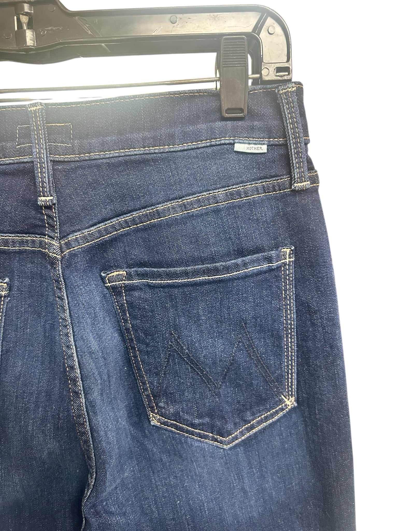 MOTHER HIGH WAISTED DOUBLE RIDER SKIMP OFF LIMITS JEANS SIZE 28