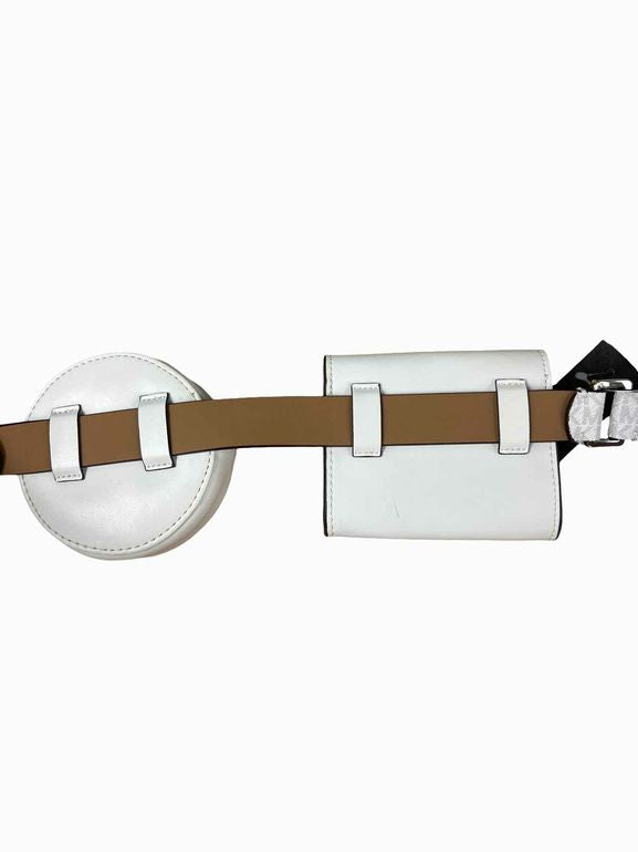 MICHAEL KORS LOGO BELT + DOUBLE POUCH FANNY SIZE: L/XL