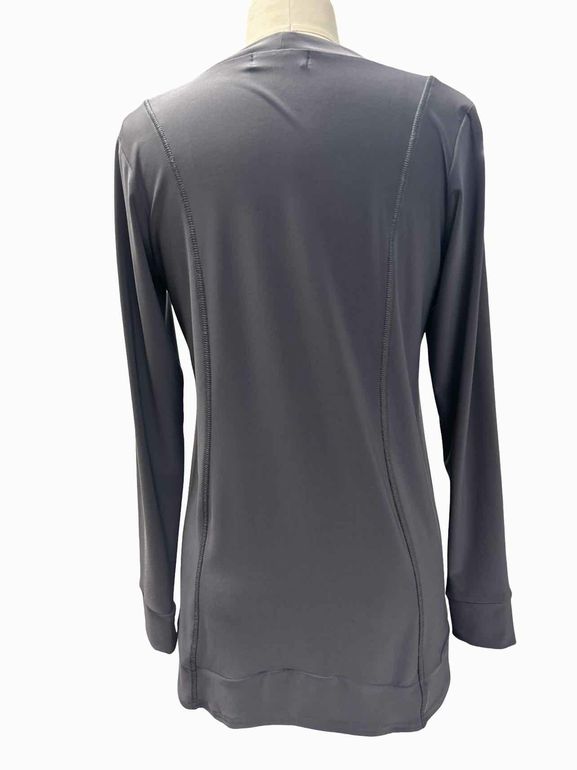 SYMPLI FULL ZIP DRAPED TOP SIZE: 6