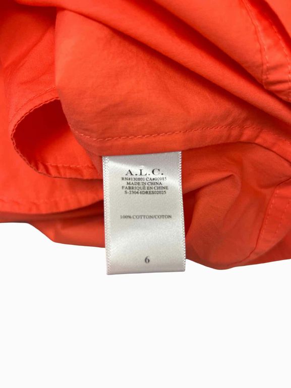 A.L.C.  HALEY SPICED CORAL MINI DRESS SIZE: 6