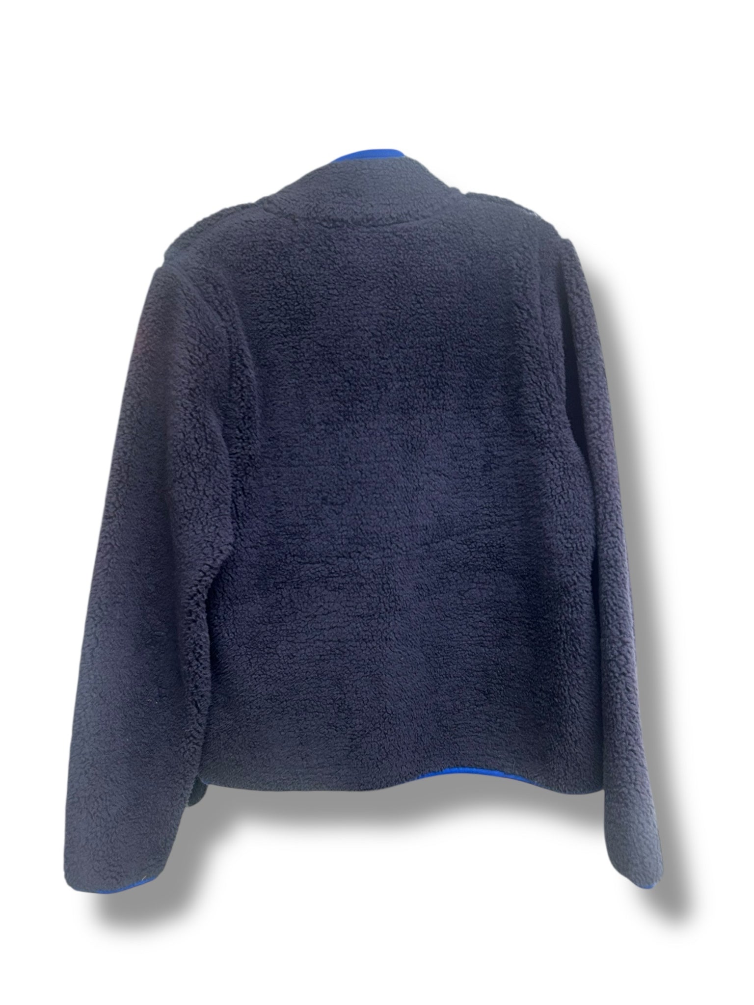 TORY SPORT HIGH-PILE FULL-ZIP MOCK NECK TWO TONE BLUE SIZE XL