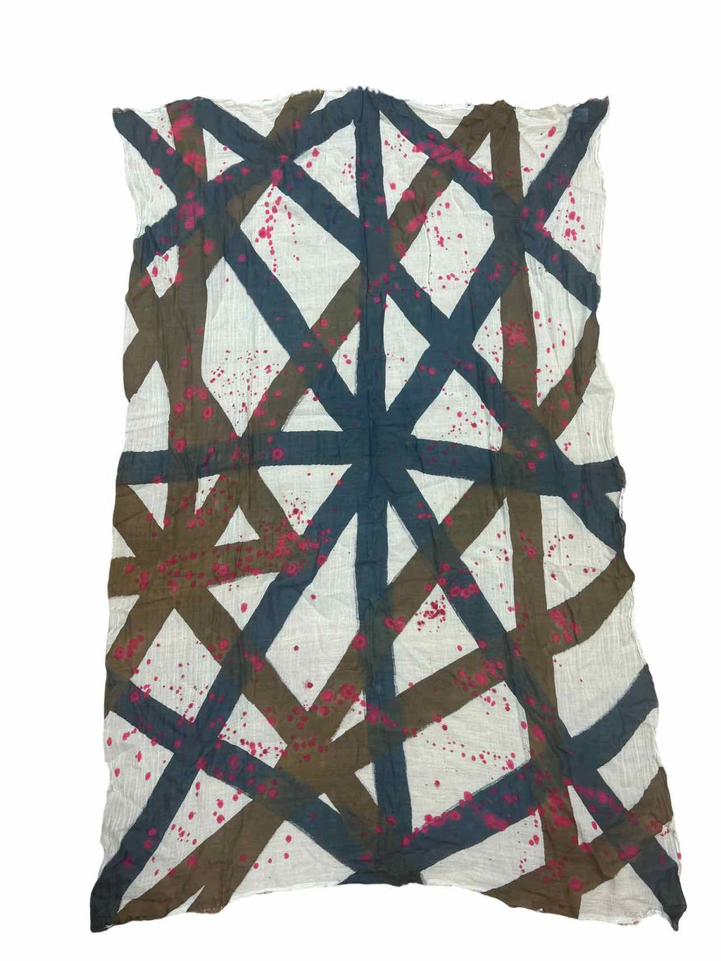 FALIERO SARTI 100% COTTON ABSTRACT PRINT SCARF