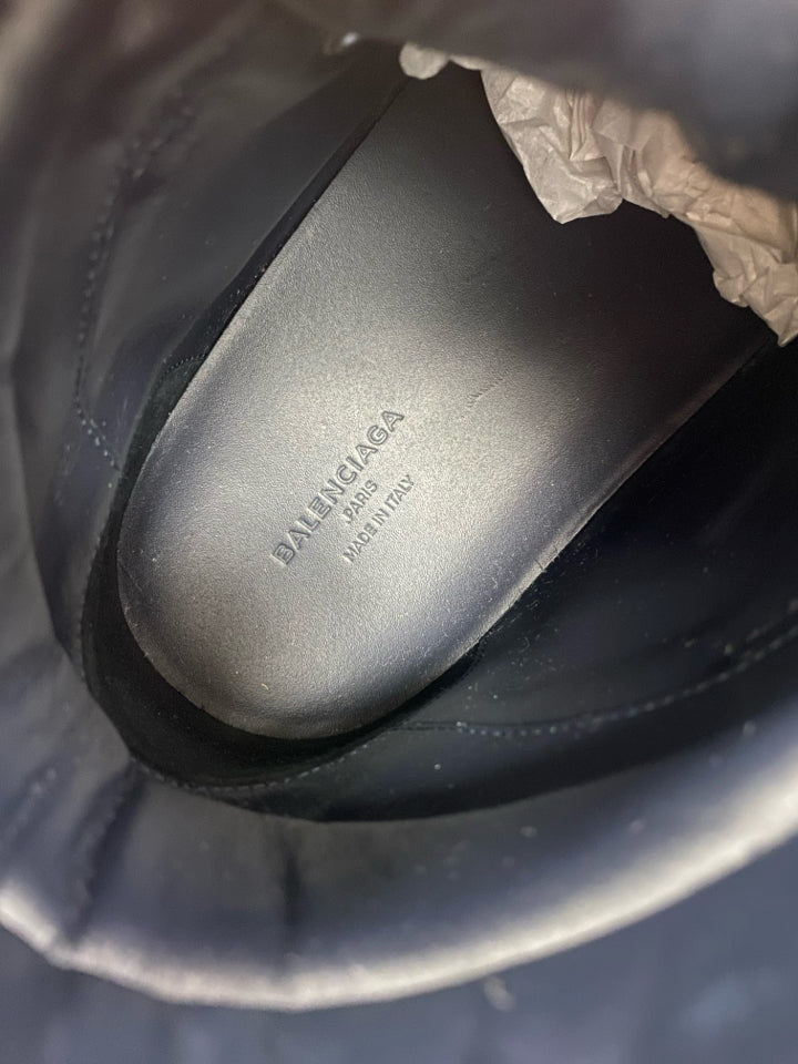 BALENCIAGA PELLE S GOMME DEEP NAVY HIGH TOP SIZE 42