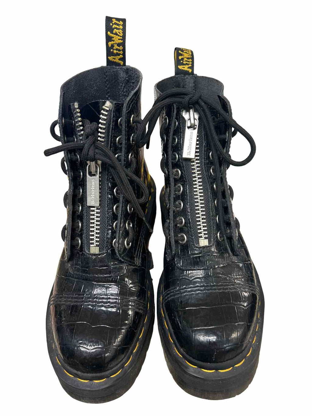 DR MARTENS SINCLAIR PLATFORM CROC EMBOSSED SIZE: 7