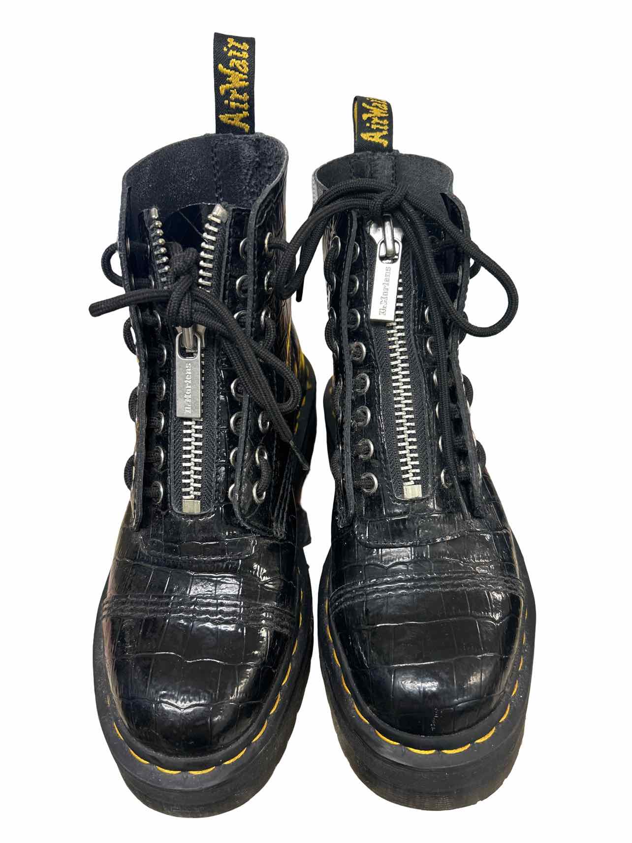 DR MARTENS SINCLAIR PLATFORM CROC EMBOSSED SIZE: 7