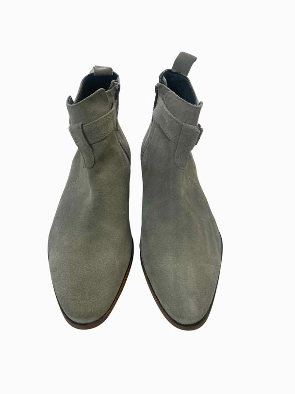 TOPMAN MEN'S SUEDE BUCKLE SAGE ANKLE BOOT SIZE 11-12YRS