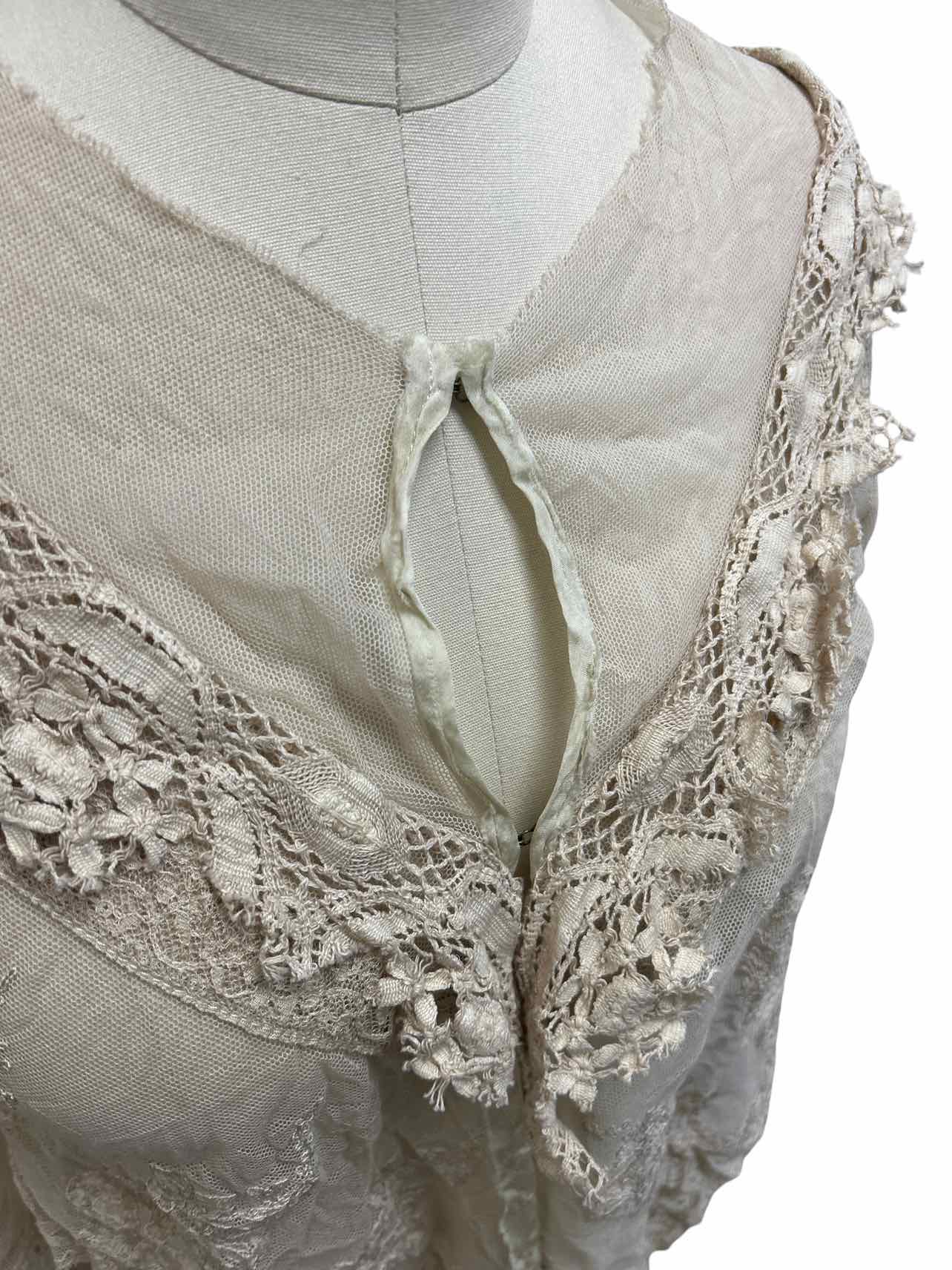 GARY GRAHAM 100% COTTON LACE CROP CARDIGAN SIZE: 2