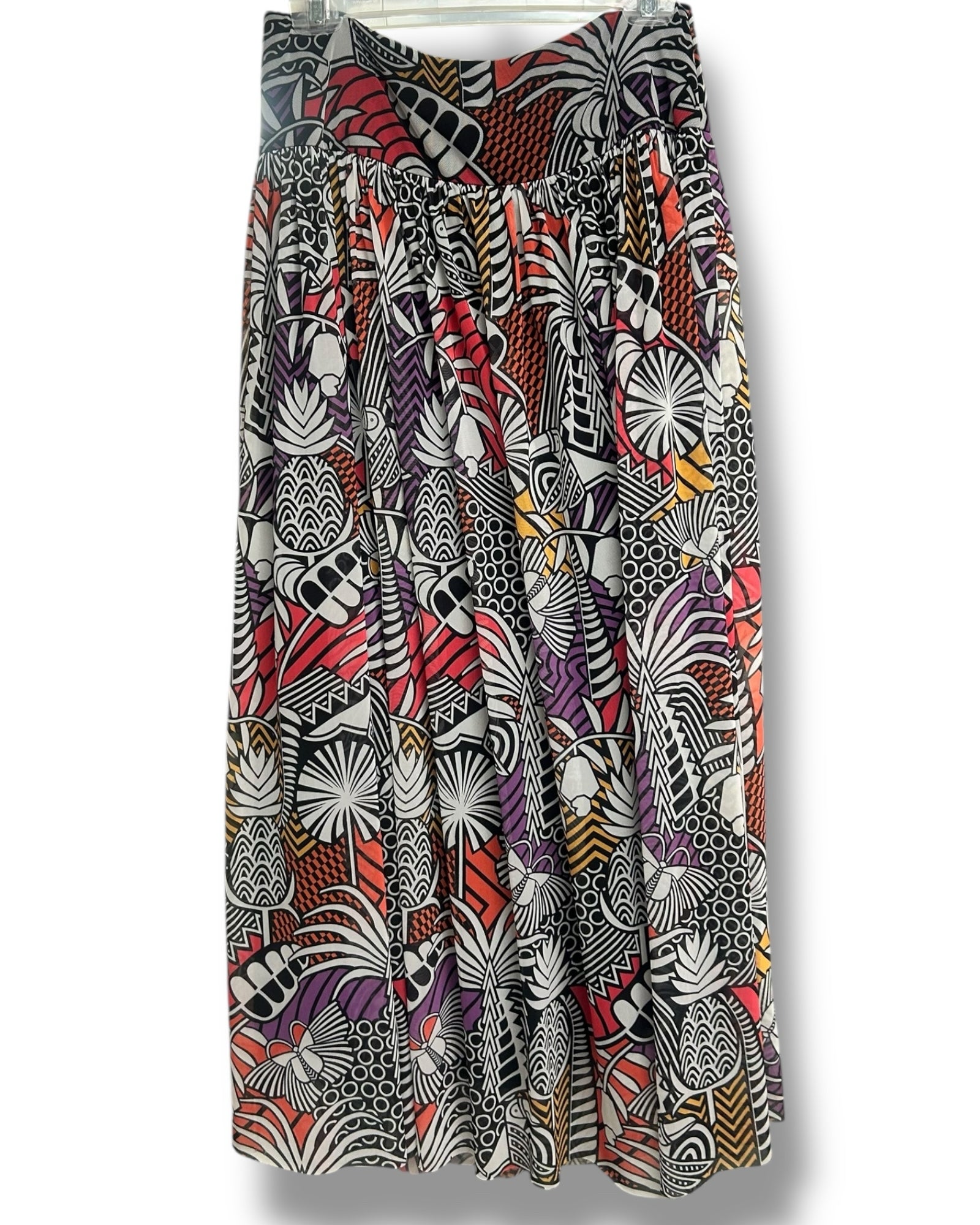 ANTHROPOLOGIE FARM RIO TROPICAL PRINTED MAXI COLOR NOVELTY SIZE SMALL