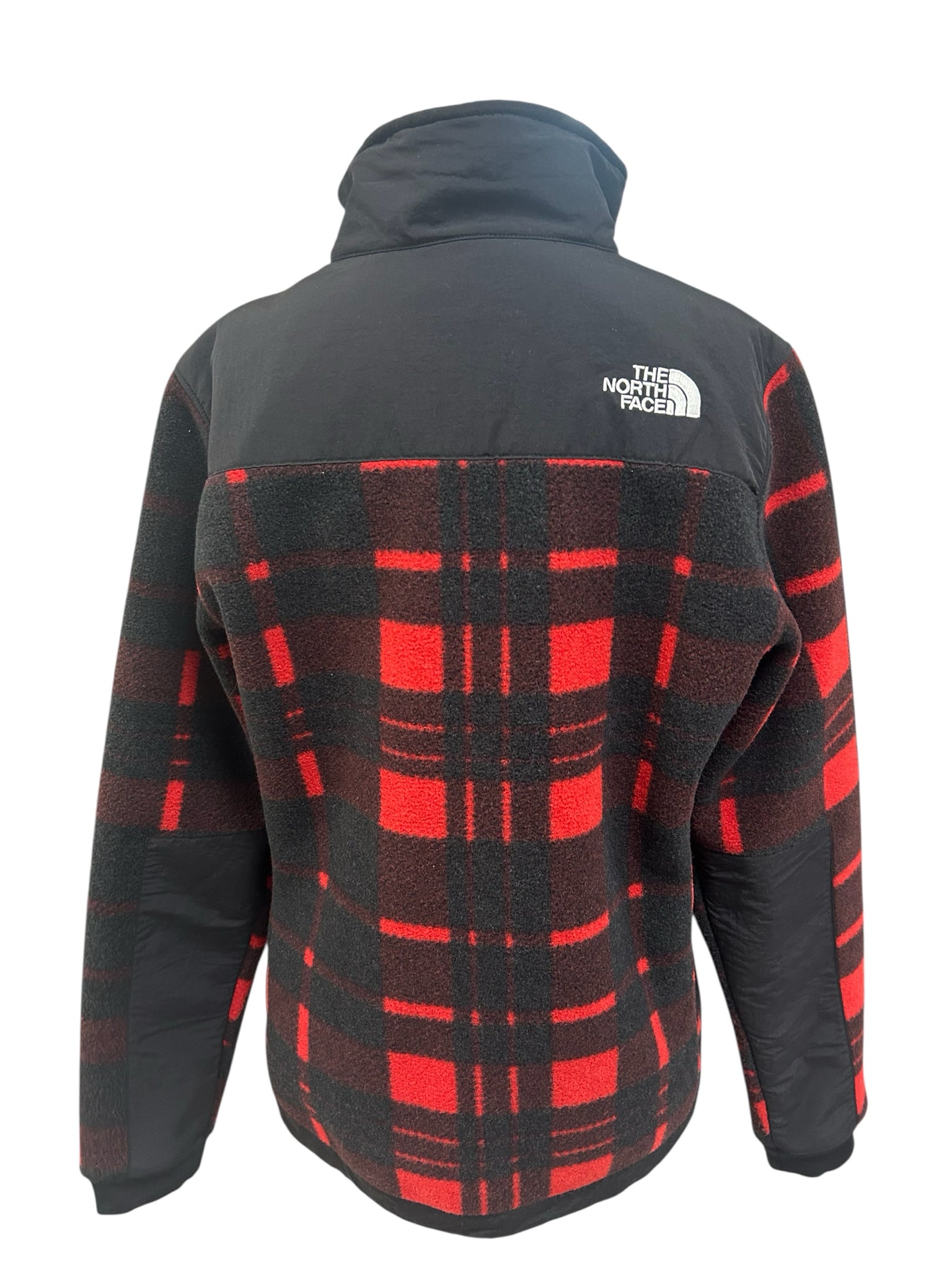 NWT THE NORTH FACE WOMEN'S PLAID DENALI FLEECE RED ZIP UP JACKET SIZE MEDIUM