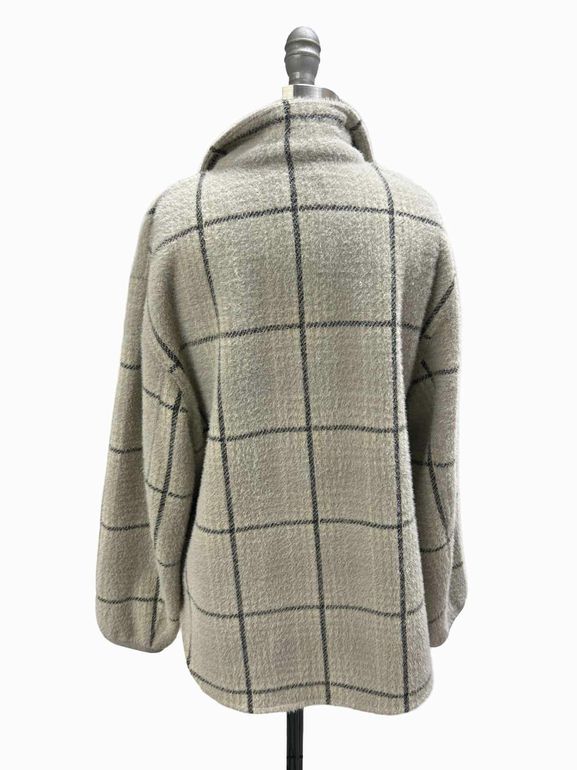 Z SUPPLY  BRONX PLAID SNAP-FRONT SIZE: XS