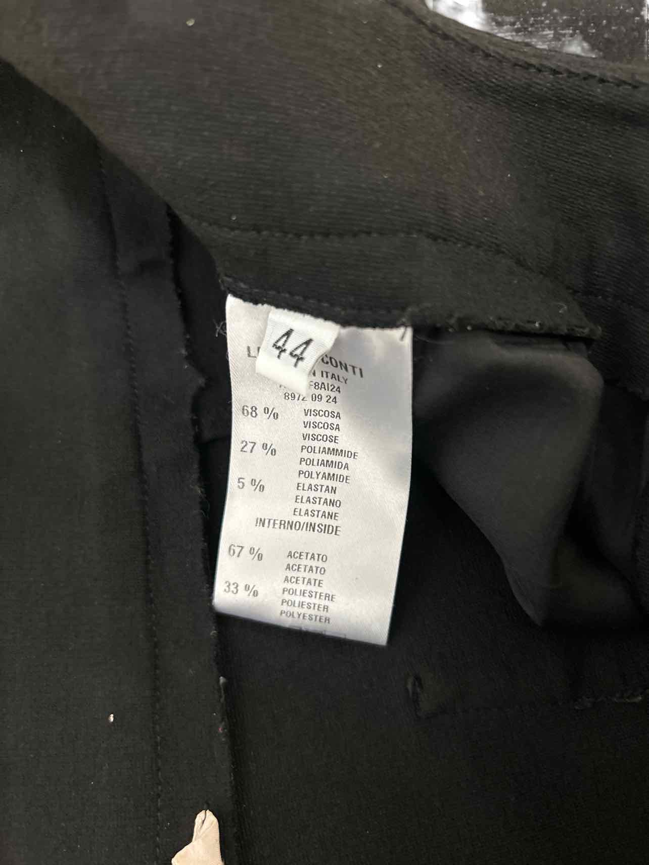 LIVIANA CONTI  WIDE LEG VISCOSE BLEND KNIT TROUSER SIZE: 44