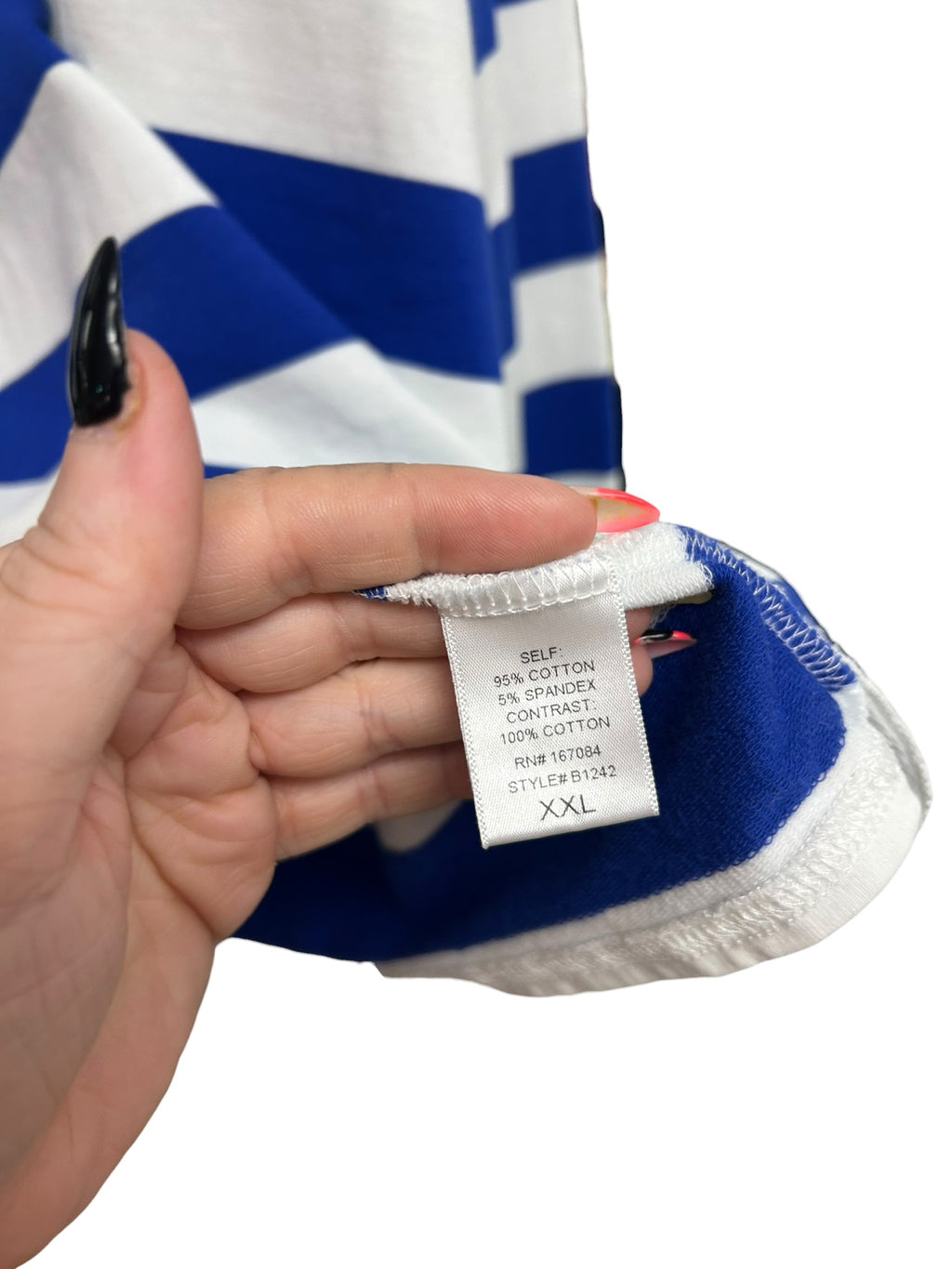 TUCKERNUCK POMANDER PLACE BLUE WHITE STRIPED POLO SIZE XXL