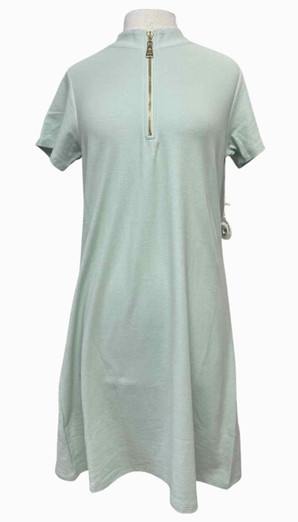 SPARTINA NWT! HALF-ZIP MIDI SEAFOAM POLO DRESS SIZE L