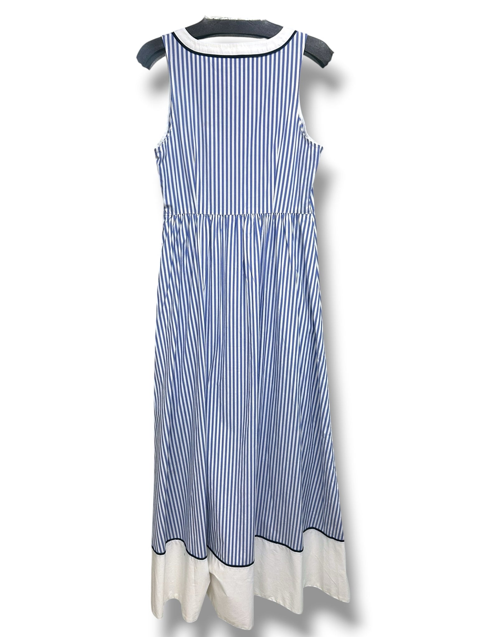 NWT VINEYARD VINES GRIER MAXI SLEEVELESS BLUE STRIPE MAXI DRESS SIZE 10