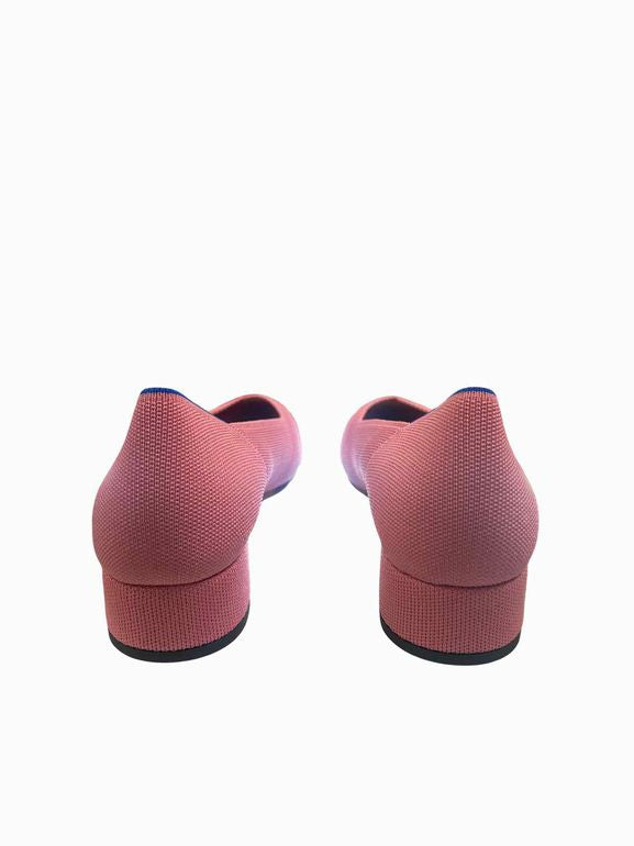 ROTHY'S THE HIGH POINT KNIT BLOCK HEEL SLIP-ON SIZE: 10.5