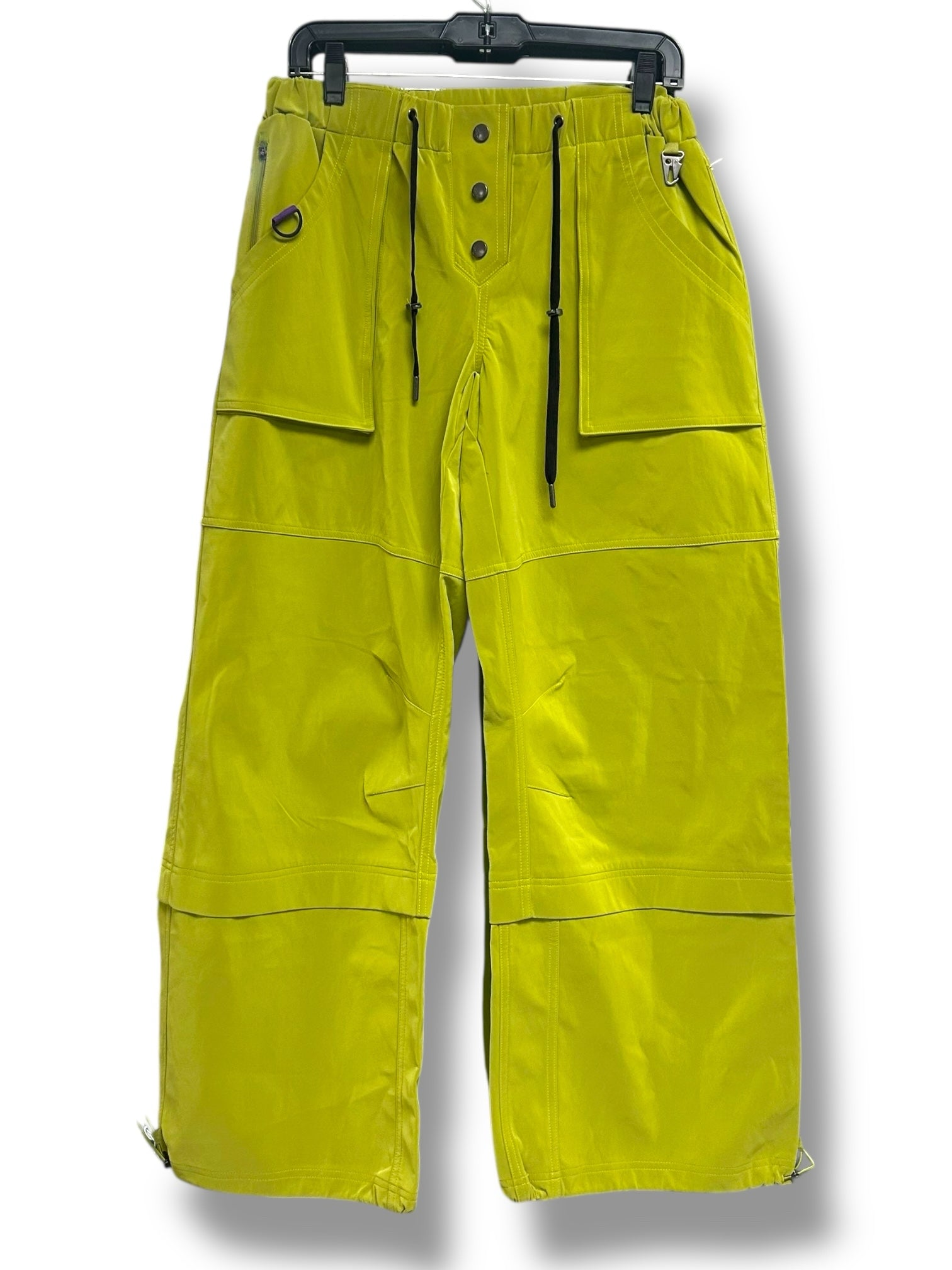 FREE PEOPLE MOVEMENT PARADOX LIME GREEN SLOUCHY PANTS SIZE SMALL