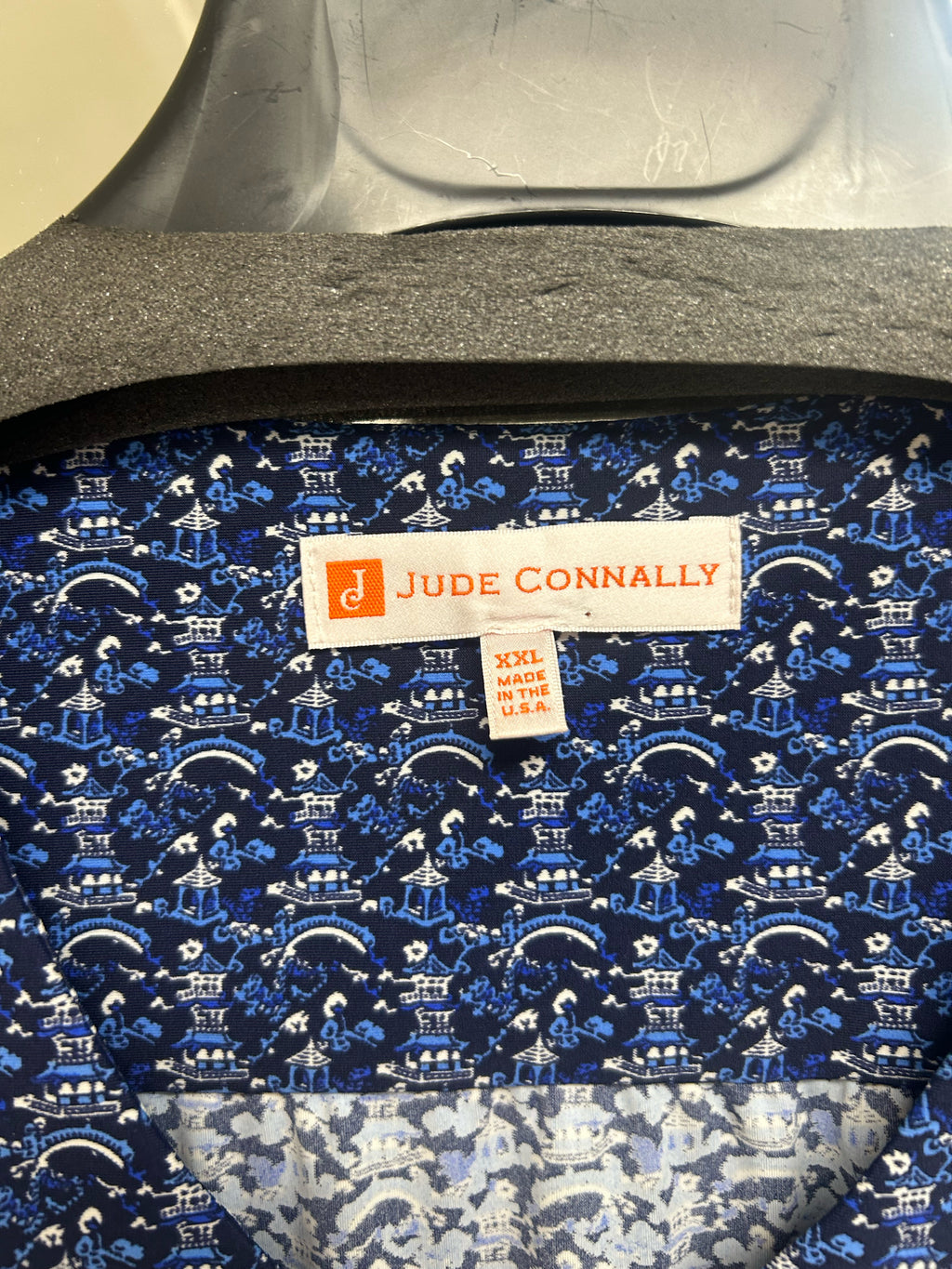 JUDE CONNALLY NAVY ASIAN PRINT KERRY JUDE CLOTH DRESS SIZE XXL - WEARHOUSE  CONSIGNMENT