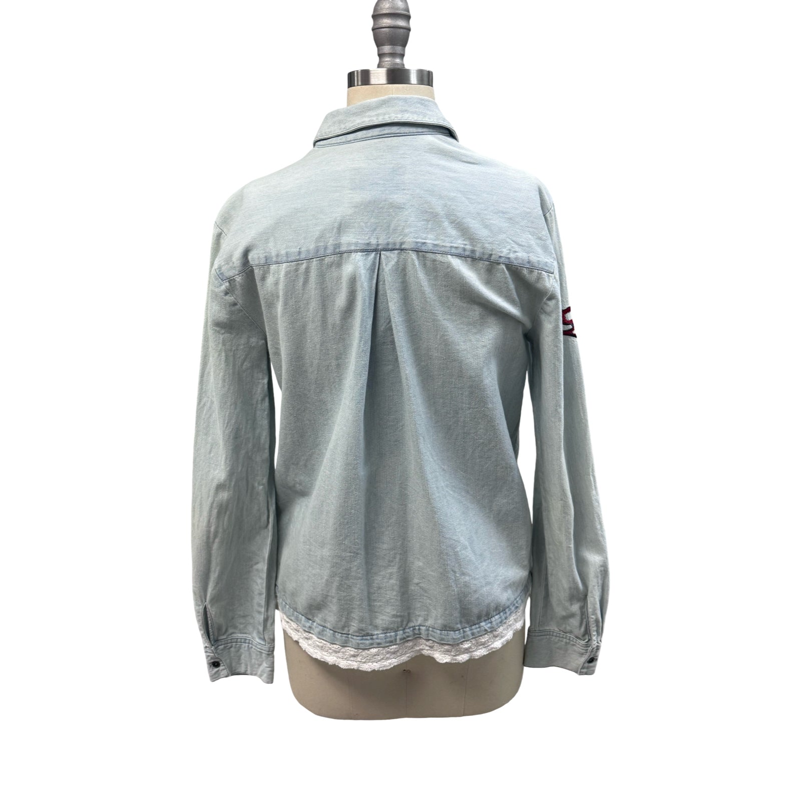 ANTHROPOLOGIE HOLDING HORSES ISLE EMBROIDERE DENIM SHIRT - WEARHOUSE  CONSIGNMENT