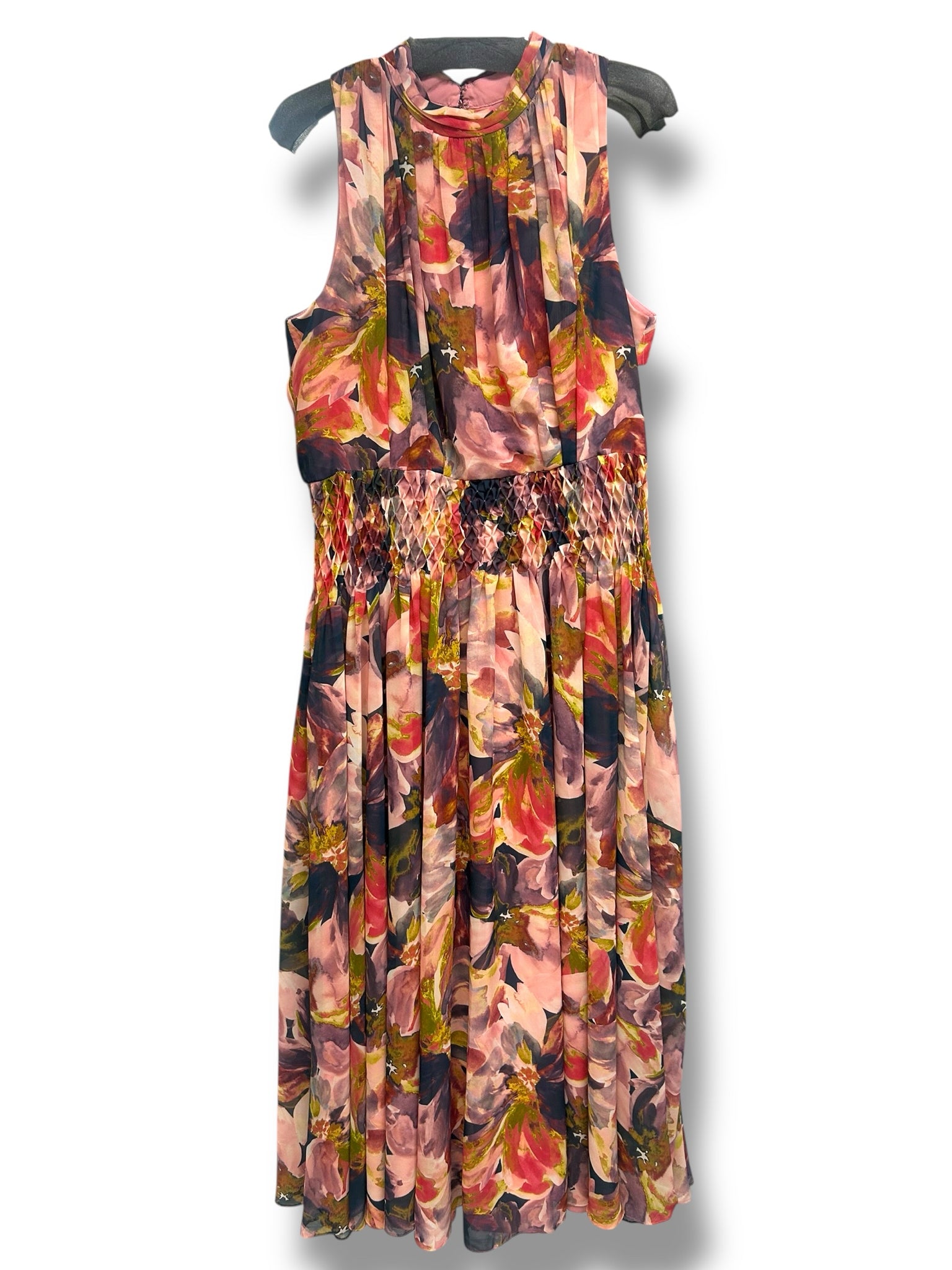 NWT KAY UNGER SERRAPHINA SHEER CHIFFON GOWN 5518072 SIZE 14