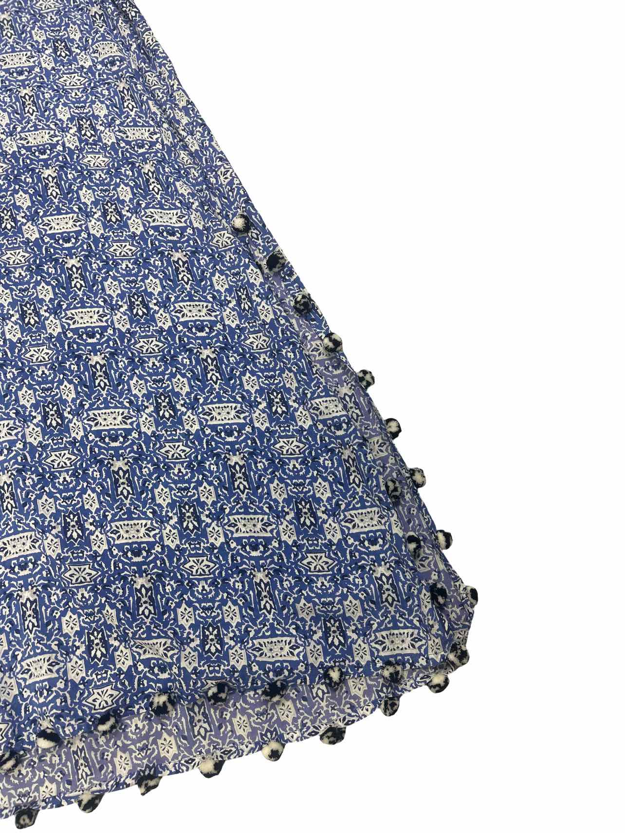 ROLLER RABBIT PRINT EMBRIDERY POM POM KAFTAN DRESS SIZE: XL
