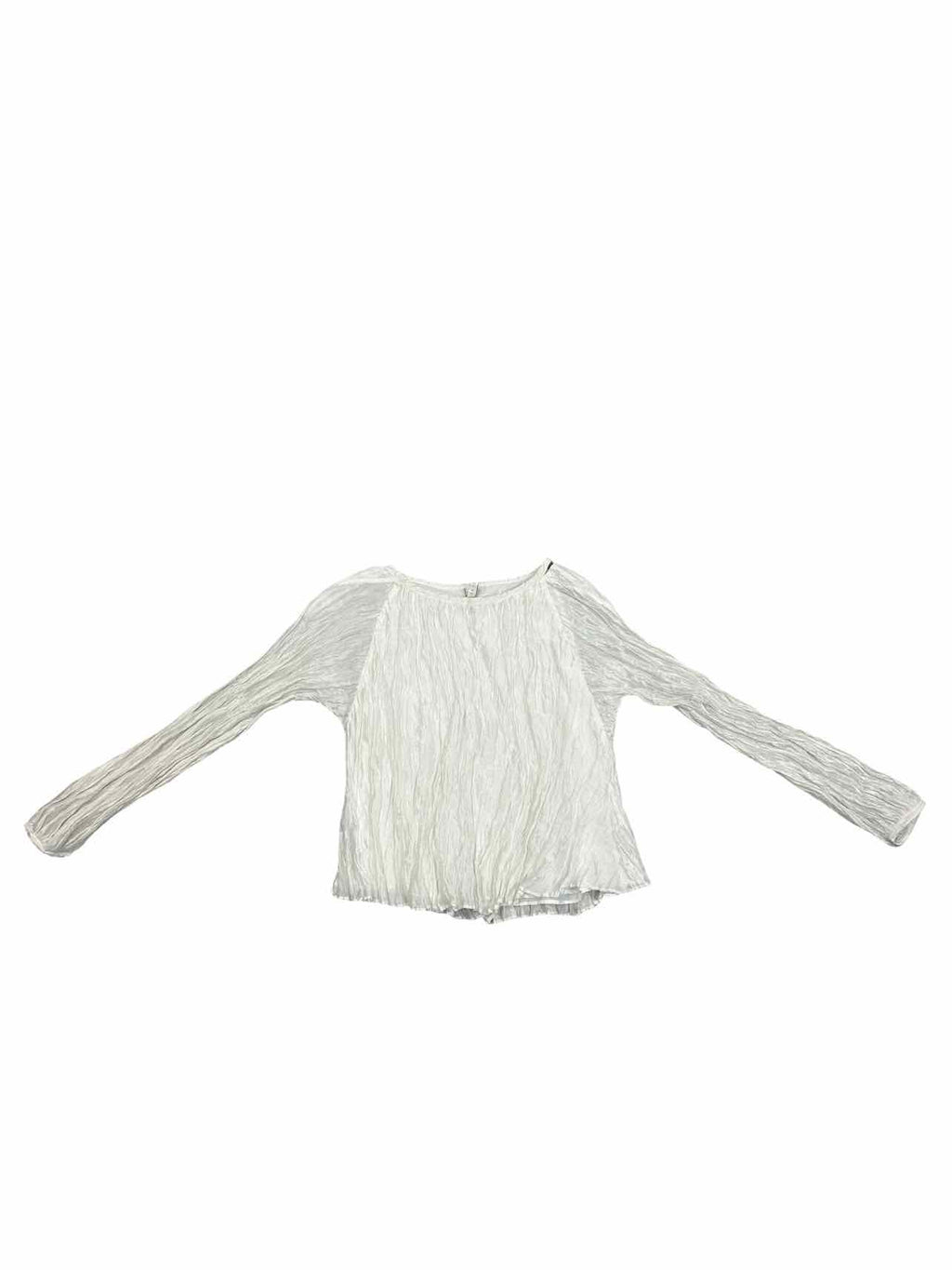 RENLI SU MULBERRY SILK CRINKLED BLOUSE SIZE: S