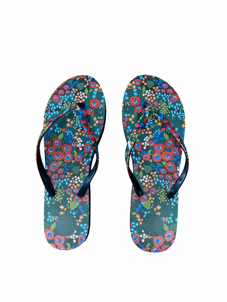 TORY BURCH THIN FLIP FLOP IN DARLING FLORAL 10