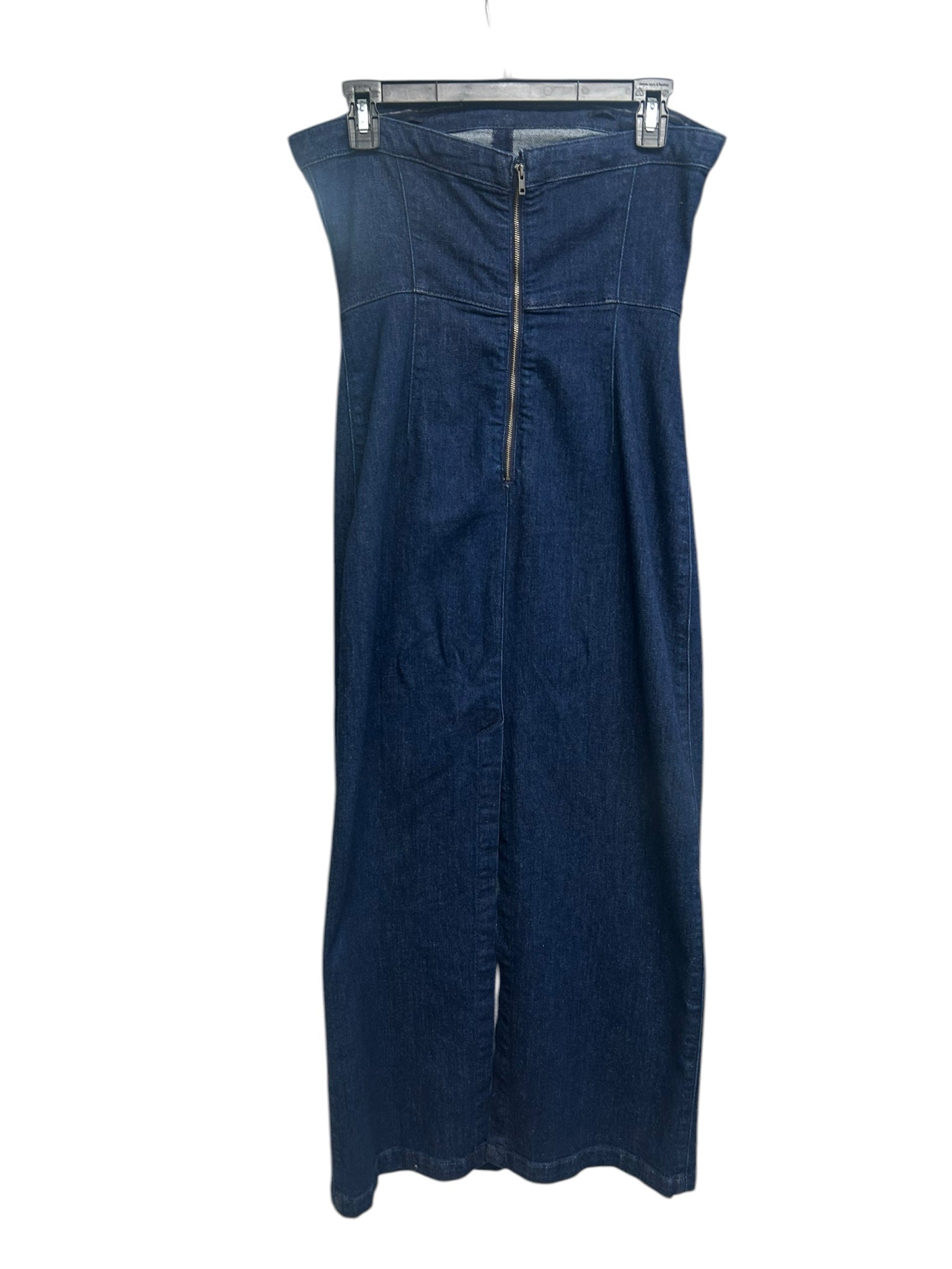 ARITZIA TEN MEZZA DARK DENIM STRAPLESS MIDI DRESS SIZE 8