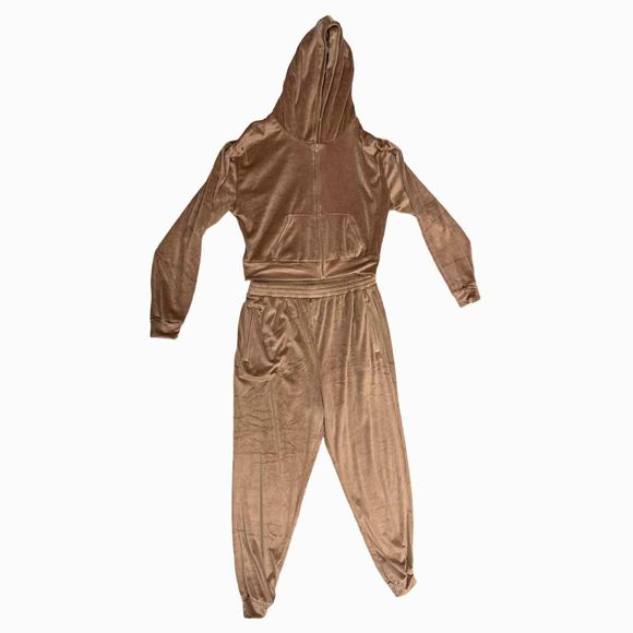 SKIMS VELOUR TRACKSUIT IN COPPER SIZE L