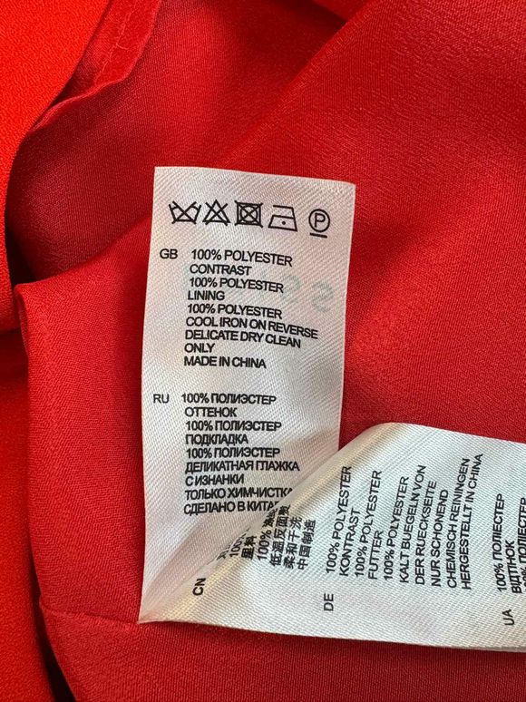 REISS CARA SEQUIN RED MINI RED DRESS SIZE 2