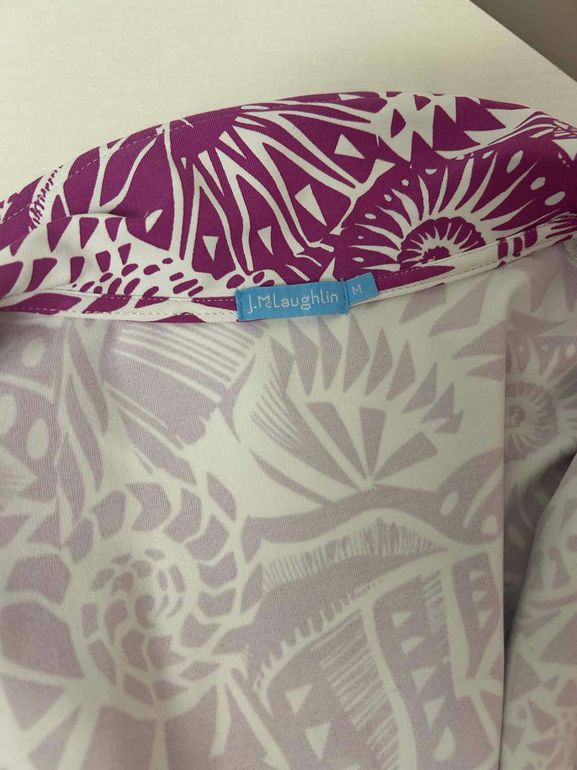 JMCLAUGHLIN PRINT WRAP DRESS SIZE: M