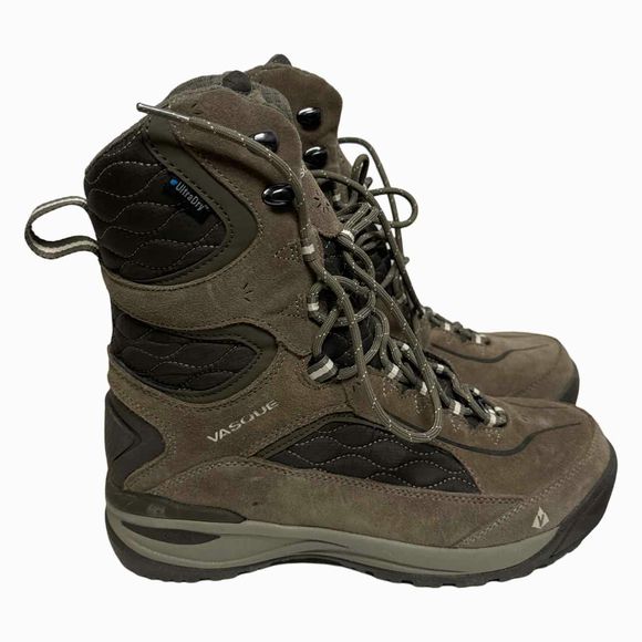 VASQUE POW POW III ULTRADRY BROWN WOMEN'S HIKING BOOT IN BUNGEE CORD SIZE 9.5