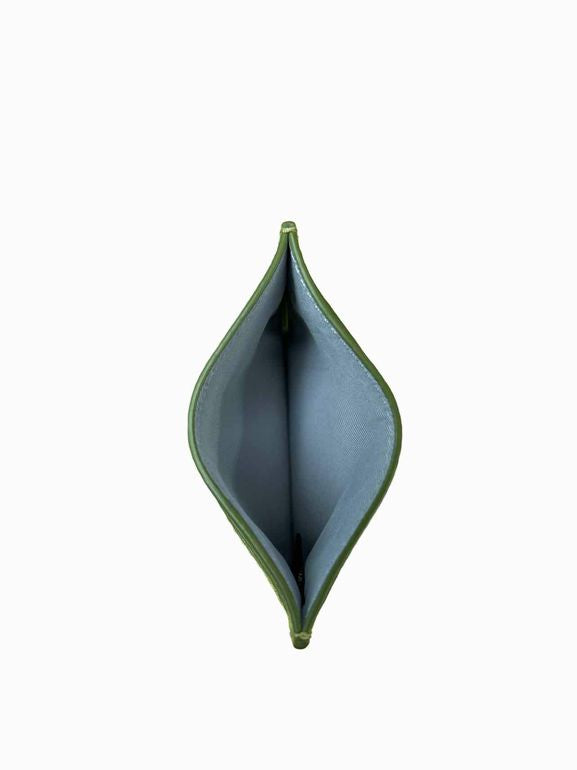 MARC JACOBS PEBBLED LEATHER CARD HOLDER LIME GREEN
